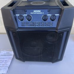 New ION Pathfinder 3 Bluetooth Portable Speaker with Wireless Qi Charging Black