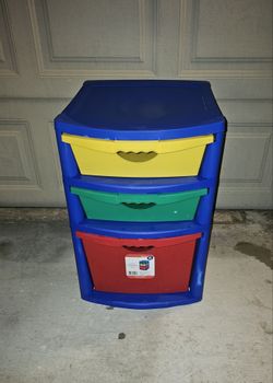 Sterlite 3 Drawer Colorful Deep Organizer