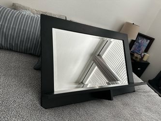 2 ft x 3 ft mirror with shelf