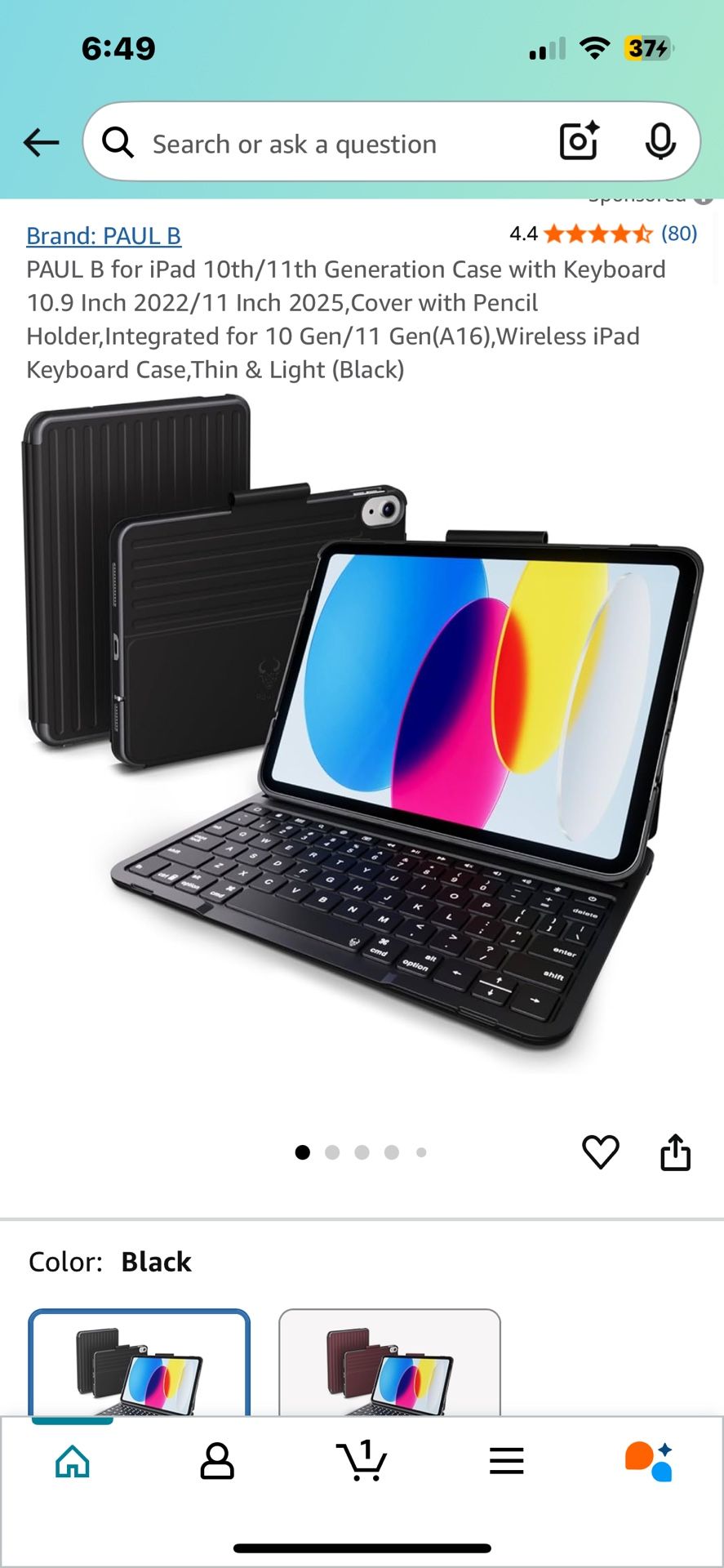 Paul B Wireless Bluetooth Tablet Keyboard Case