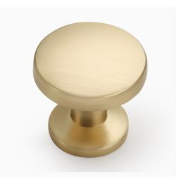 Brushed Brass Cabinet Knobs, 10 Pcs