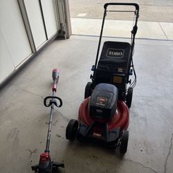 Toro Force Flex Lawnmower and Trimmer (Electric) 