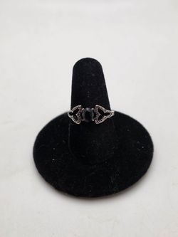 Whimsigoth Black Stone Ring
