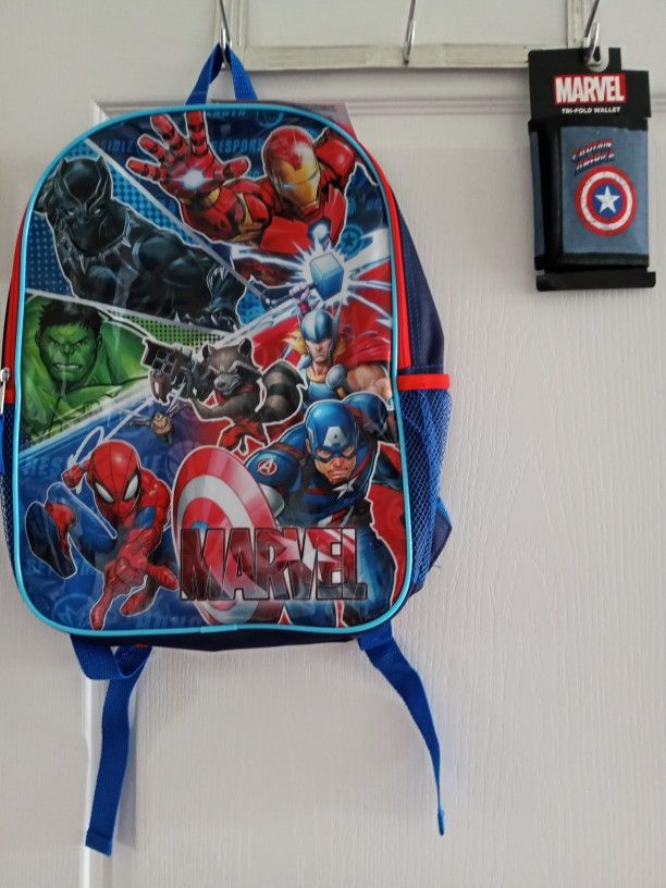 Marvel Backpack and Wallet