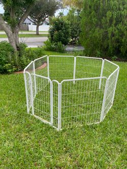 32” Tall Metal 8 Panel Dog Exercise Playpen w/ Door *READ DESCRIPTION BELOW🔻 Pet Pen