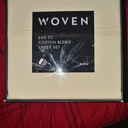 Woven 600 TC Cotton Blend Sheets