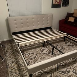 King Platform Bedframe And Mattress Foundation