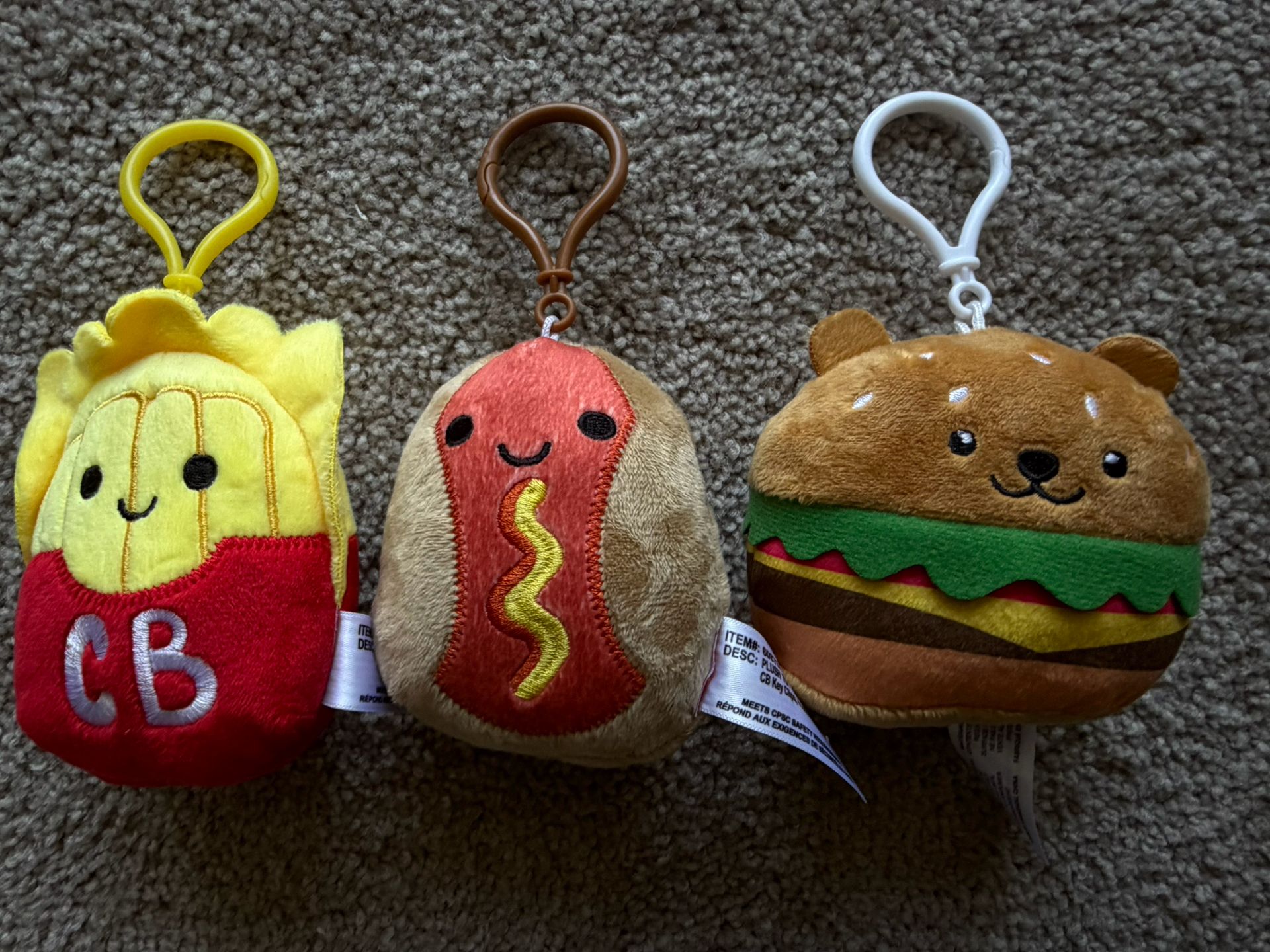 Kids plush clip toy bundle