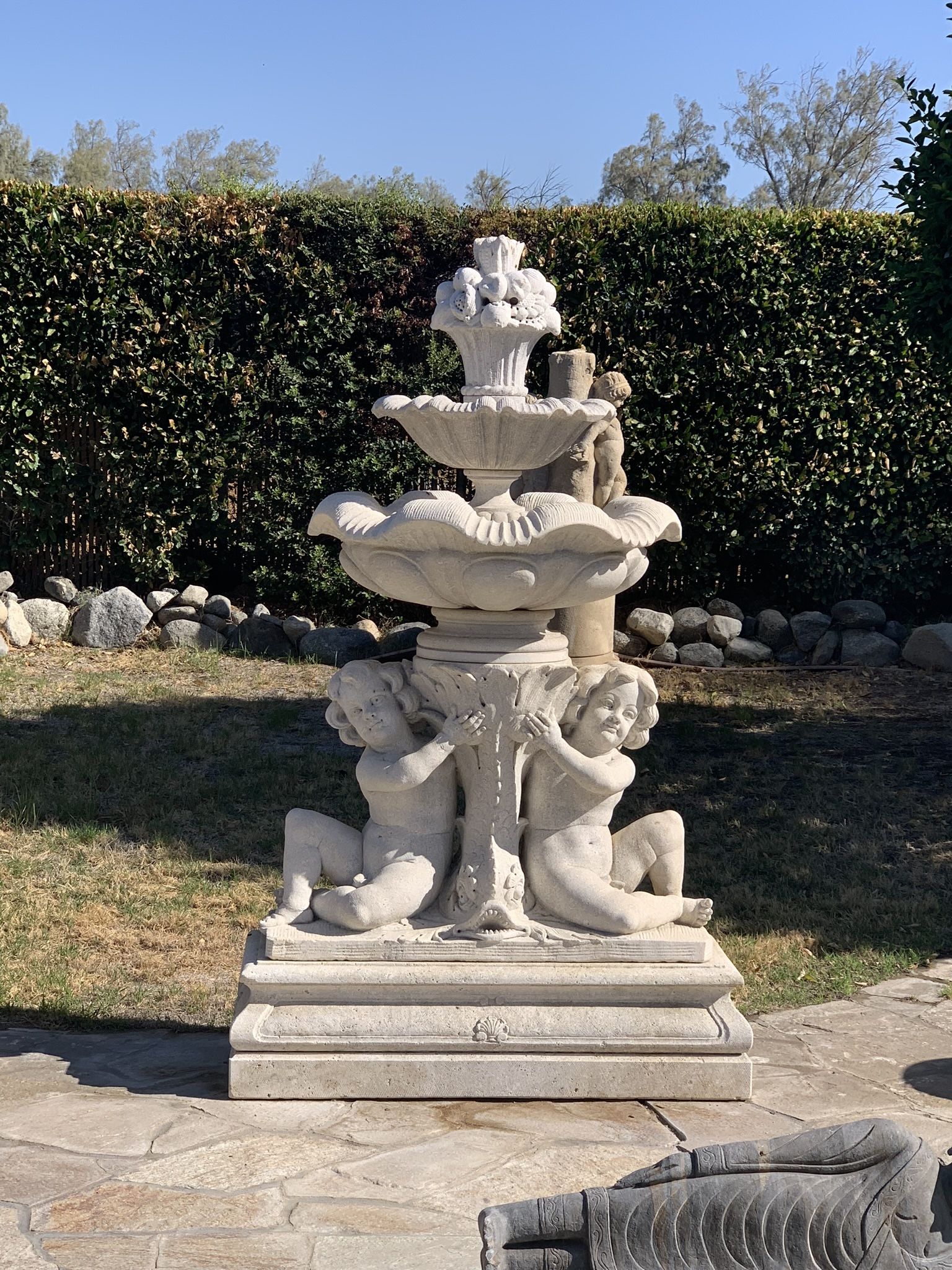 Carved Stone Fountain 
