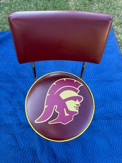 USC Trojans High Bar Stool w Back