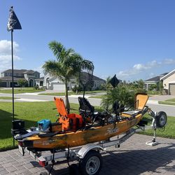 2023 Hobie Pro Angler 12 Kayak With Aluminum Trailer