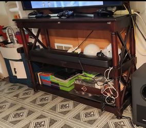 TV with Remote and 3-tier stand