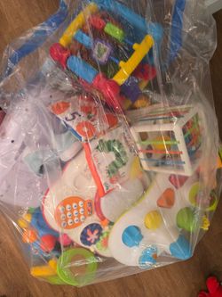 Bag of infant toys