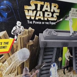 !!BOX ONLY!! Star Wars Power of the Force Endor Attack Playset Kids Toy Room Man Cave Retro Vintage !!BOX ONLY!