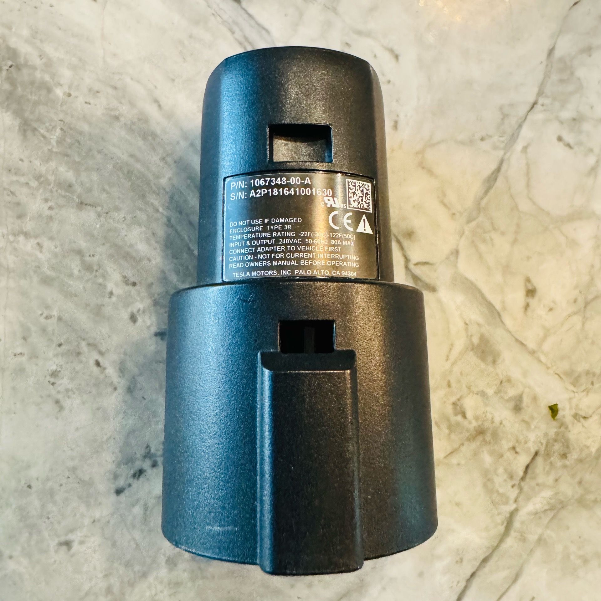 J1772 Tesla Charger Adapter OEM Genuine, up to 80 Amp 240 AC, Mobile EV Adapter for Tesla X S 3 Y ๐ ๐ ๐