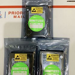 750GB  Laptop  2.5” Hard Drives - Formatted & Tested