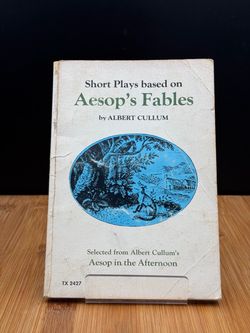 Short Plays Based on Aesop's Fables Vintage Paperback Book