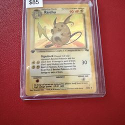 Pokemon TCG Vintage Fossil First Edition Raichu