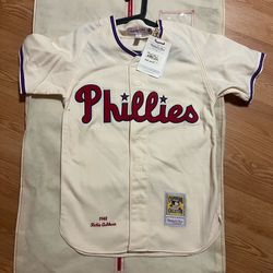 Richie Ashburn #1 Authentic Mitchell and Ness vintage jersey  size is medium - with tags original price $325