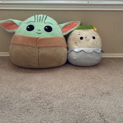Squishmallows 24” Large Baby Yoda And Burrito