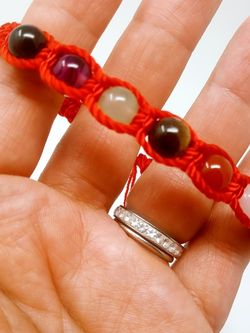 Red Bracelet 7 Chakras Good Energy Healing Power