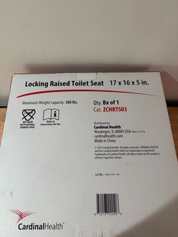 Cardinal Health Locking Raised Toilet Seat - New in Box