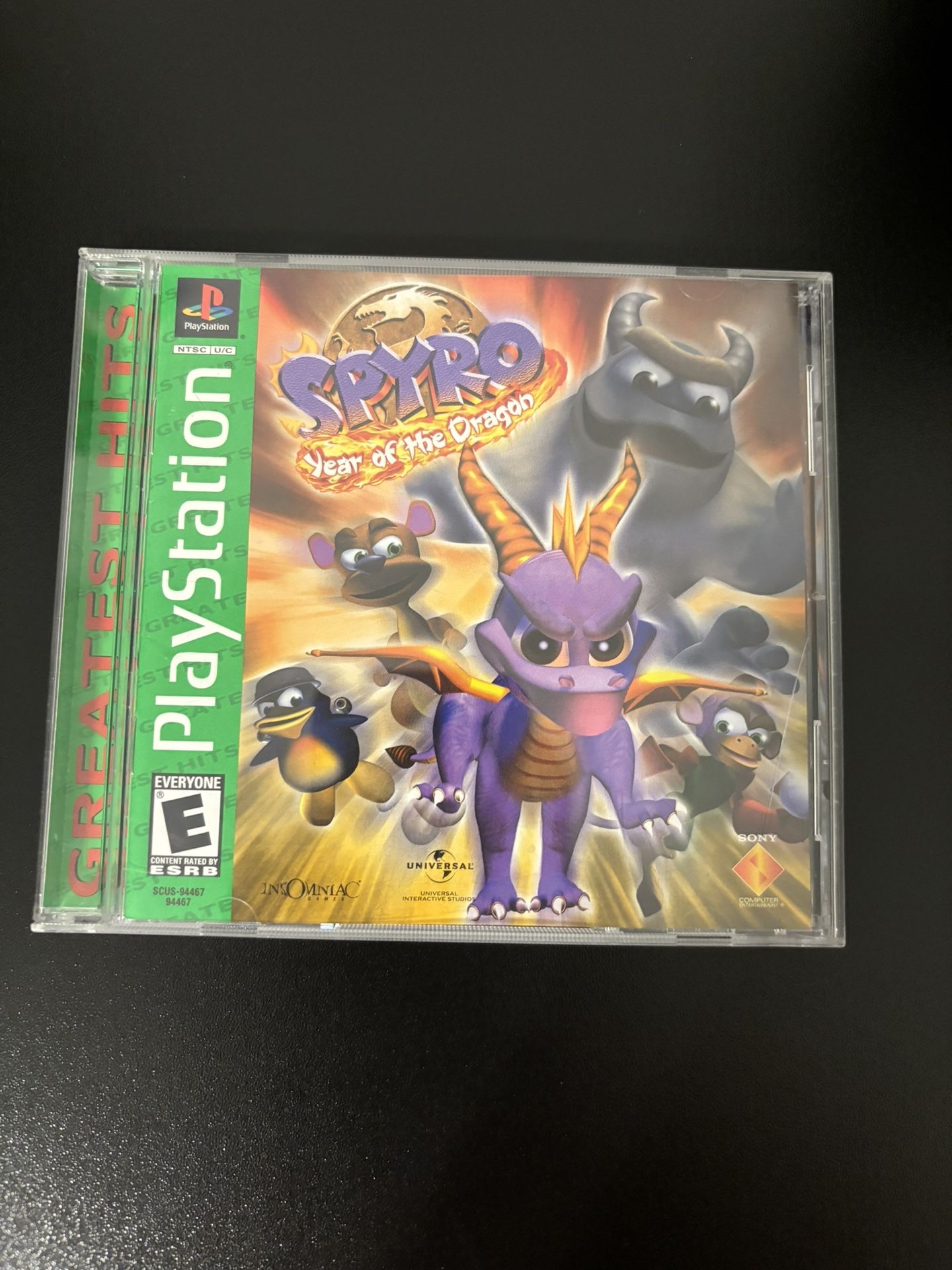 Spyro: Year of the Dragon For PS1 (Greatest Hits)