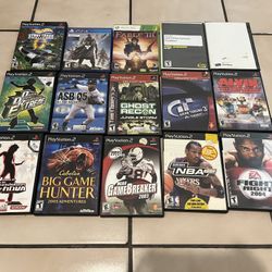 Ps2, Xbox 360, PS4 Video Games For Sale (see Description)