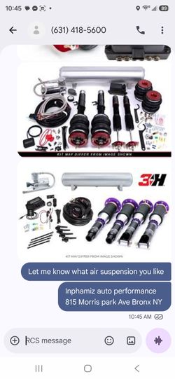 Air Suspensions: no credit check/ only $40 down-payment