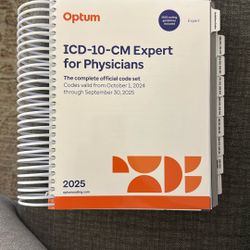 Optum 2025 ICD-10-CM Expert for Physicians – Brand New