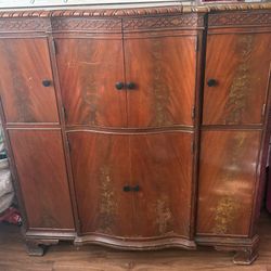 Antique Wooden Music Hutch