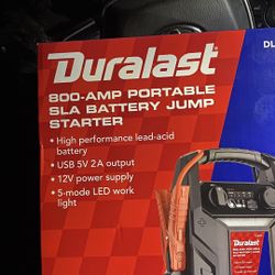 Duralast 800-AMP PORTABLE SLA BATTERY JUMP STARTER 