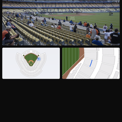 Dodgers Baselball season opener game tickets 306 PR, 46 FD