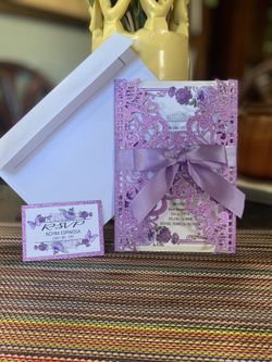 Glitter Invitations 
