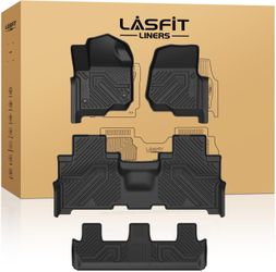 LASFIT Floor Mats for Ford Expedition | Expedition Max 8 Seater 2018-2024(Not Fit 7 Seats)