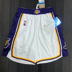 Lakers White NBA 75th Anniversary Short
