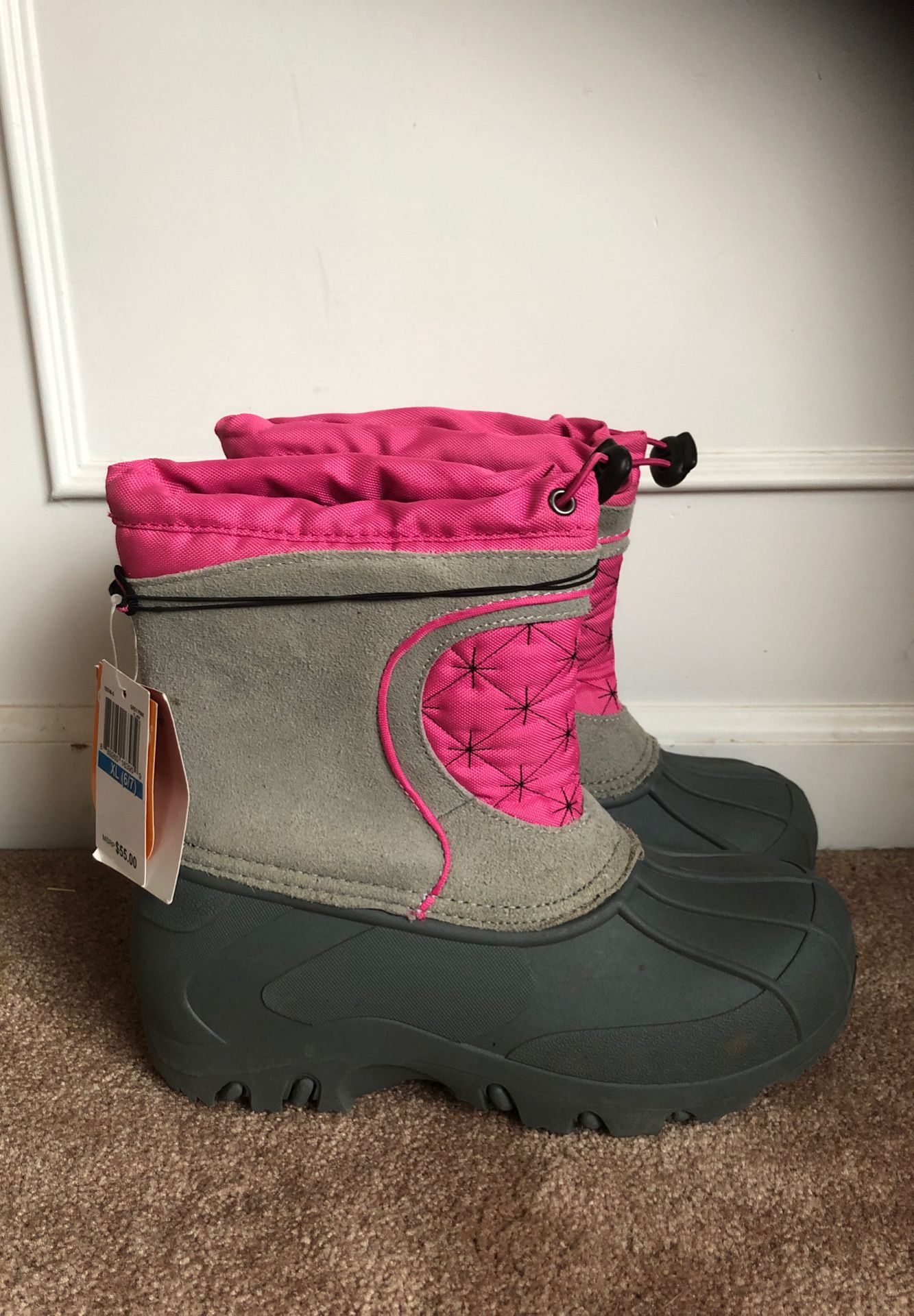 New Sporto Girls Snow Winter Boots XL 6/7