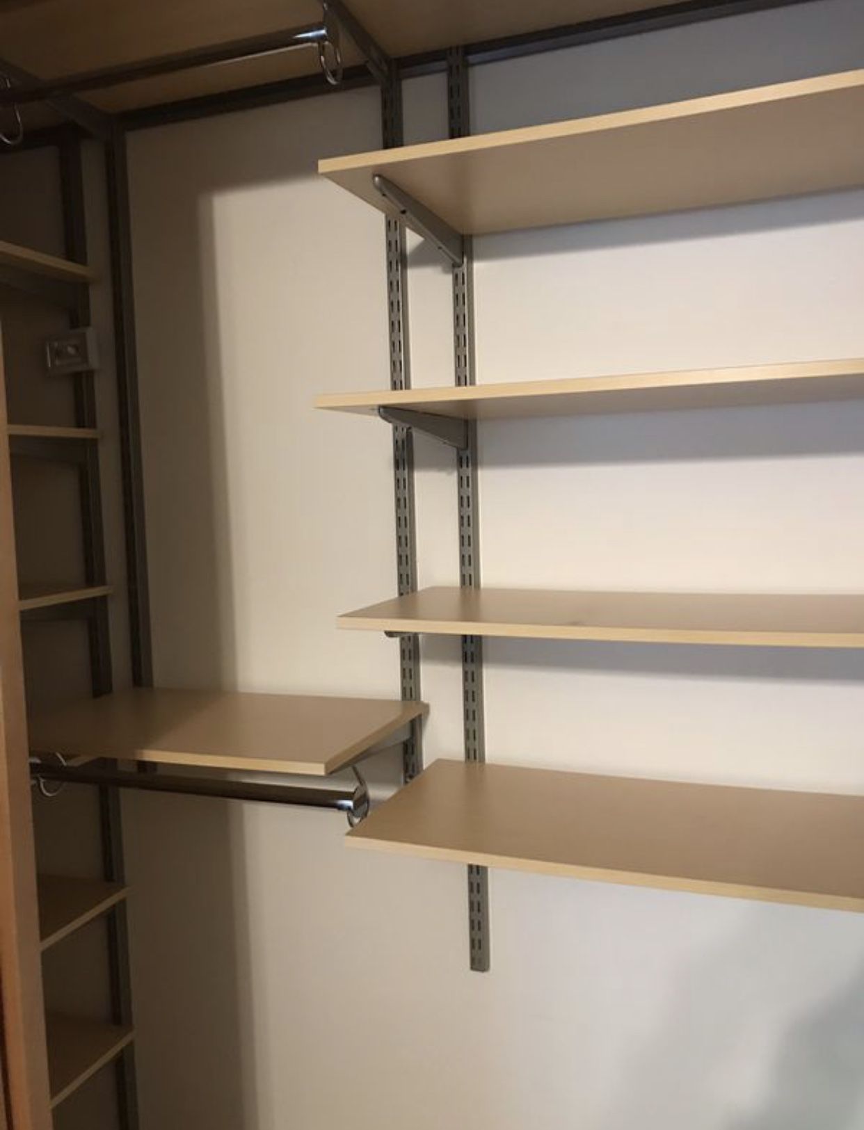 Shelving system. (from Container Store).