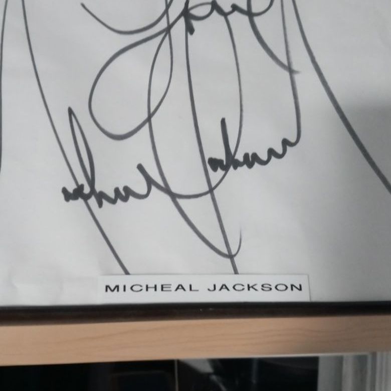 Micheal Jackson Autographed