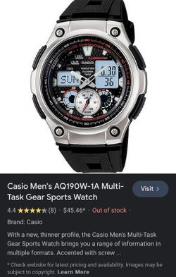 Casio aq 190 clearance