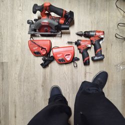 like brand new Milwaukee M12 fuel set