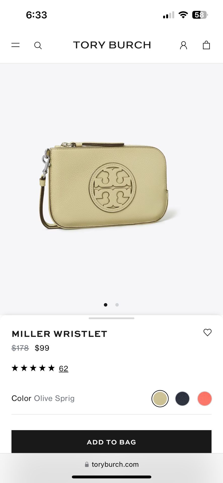 Tory Burch Wristlet