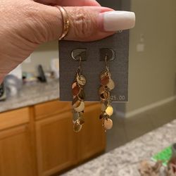 Sterling silver dangling earrings