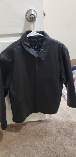 Young boys gap leathers jacket