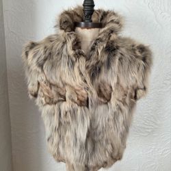 Real Fod Fur Vest, Cap Sleeve Size Small NO OFFERS 