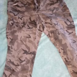 Plus size camo pants