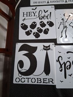 Witchy stencils  $2 each.