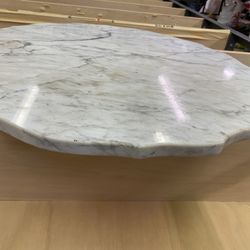 Marble Table Top, White Carrara 