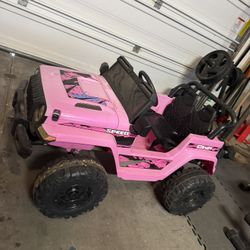 Pink Kids Jeep