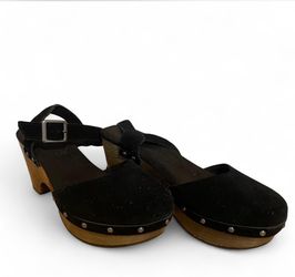 Size 9 Buckle Boots Heels Wedges 